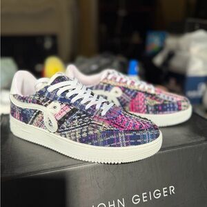 John Geiger Multicolor Men's Sneakers Tweed